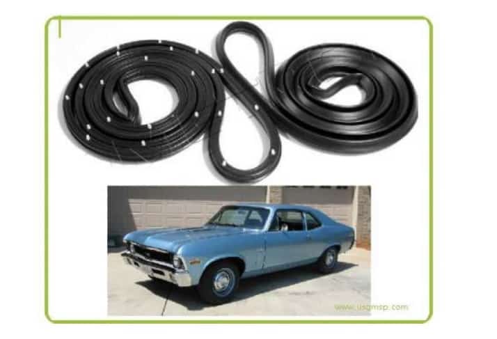 Door Seals: Nova / Chevy II 68-74X - 2dr Sedan